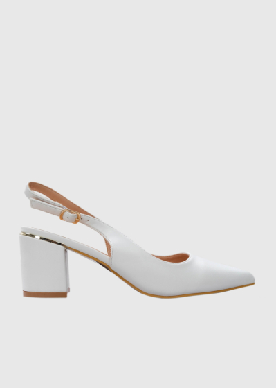 Jacopone white shoes with strap