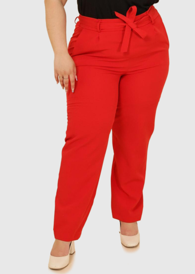 Asia Plus Size red pants with pockets