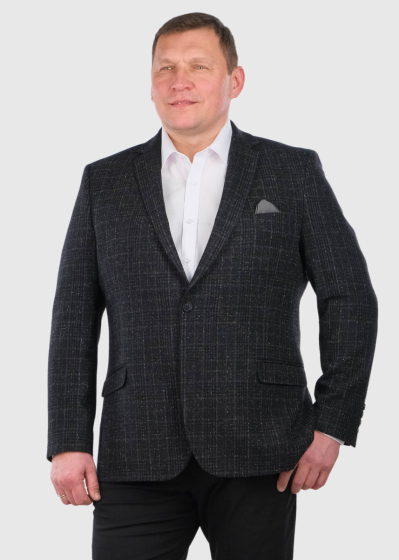 Belisario Plus Size black men's blazer
